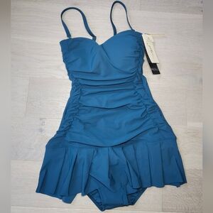 Profile By Gottex Sweetheart Neck Bathing Suit TEAL size 6